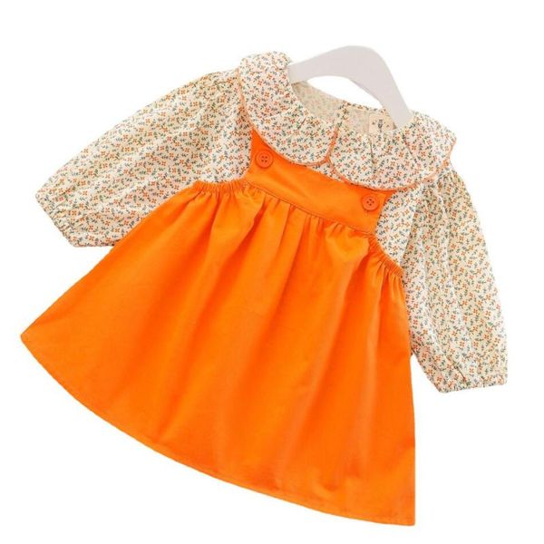 girl's dresses spring autumn baby girls korean version floral shirt strap born kids clothes infant 2pcs dress set, Red;yellow
girl's dresses spring autumn baby girls korean version floral shirt strap born kids clothes infant 2pcs dress set, Red;yellow