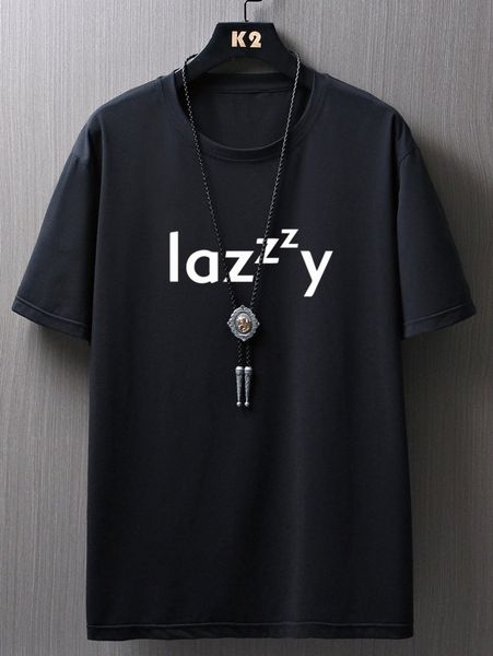 men letter graphic tee f706#, White;black
men letter graphic tee f706#, White;black