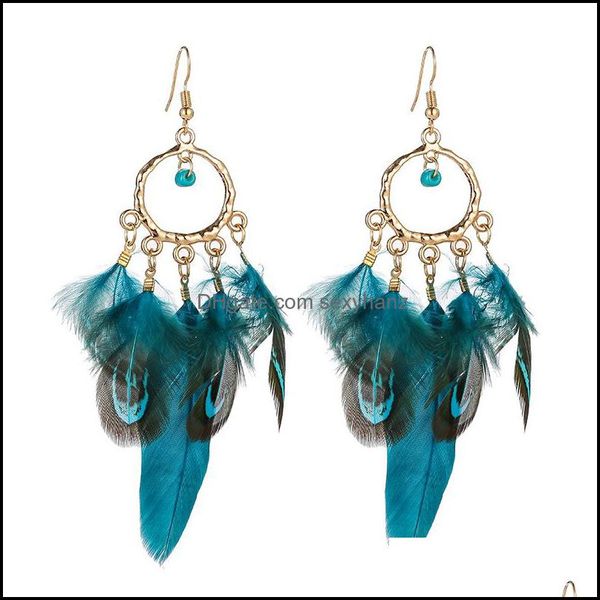 dangle & chandelier earrings jewelry s2569 bohemian fashion womens feather tassels retro female ornaments colorf drop delivery 2021 3jy1k, Silver
dangle & chandelier earrings jewelry s2569 bohemian fashion womens feather tassels retro female ornaments colorf drop delivery 2021 3jy1k, Silver