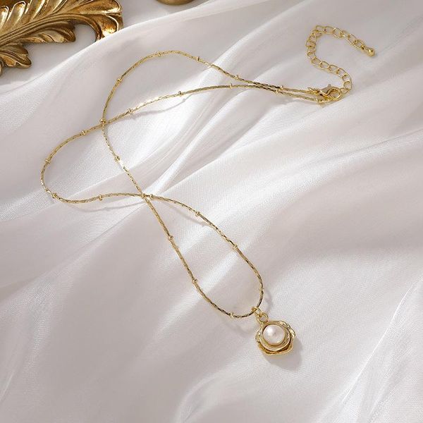 pendant necklaces korean temperament simple petals imitation pearl female accessories clavicle chain fashion sweet girl women's necklac, Silver
pendant necklaces korean temperament simple petals imitation pearl female accessories clavicle chain fashion sweet girl women's necklac, Silver