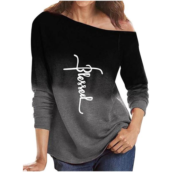 saleauntum winter on casual off shoulder long mouw t-shirts loose around neck printed tea women # t2g, White
saleauntum winter on casual off shoulder long mouw t-shirts loose around neck printed tea women # t2g, White