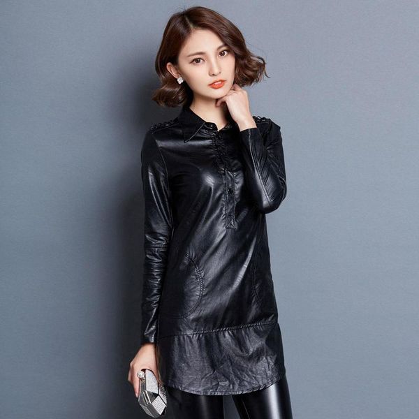 women's leather & faux 2021 hem biker jacket women fall clothing black 
women's leather & faux 2021 hem biker jacket women fall clothing black