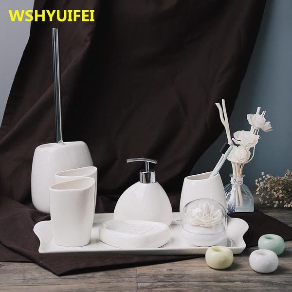 bath accessory set simple dumb white ceramic bathroom accessories of six sets wash suite supplies
bath accessory set simple dumb white ceramic bathroom accessories of six sets wash suite supplies