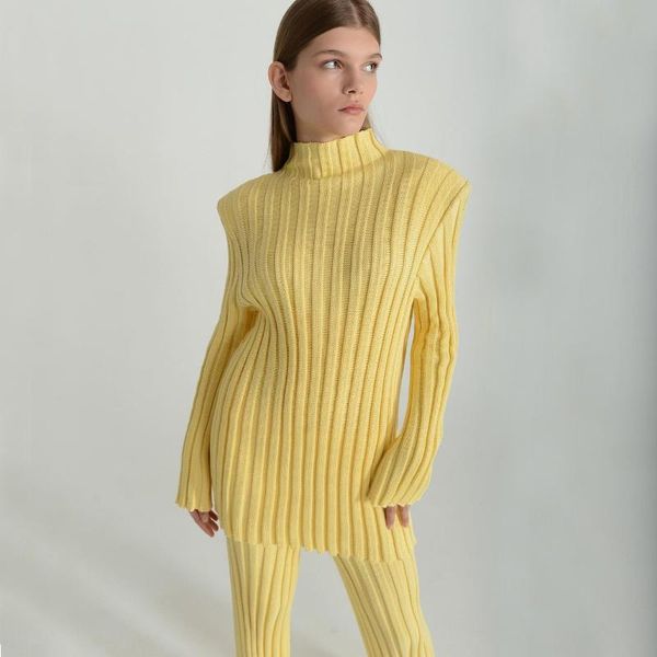 women's two piece pants hirigin women sets ribbed knitted trousers 2021 winter turtleneck sweater 2 long sleeve casual fashion outfits, White
women's two piece pants hirigin women sets ribbed knitted trousers 2021 winter turtleneck sweater 2 long sleeve casual fashion outfits, White