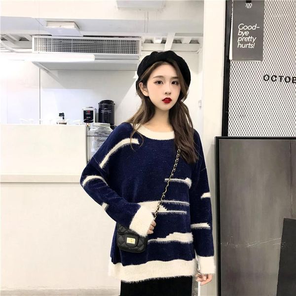 2019 hong kong flavor pleuche mink hair sleeve head sweater knitting unlined upper garment1, Black
2019 hong kong flavor pleuche mink hair sleeve head sweater knitting unlined upper garment1, Black