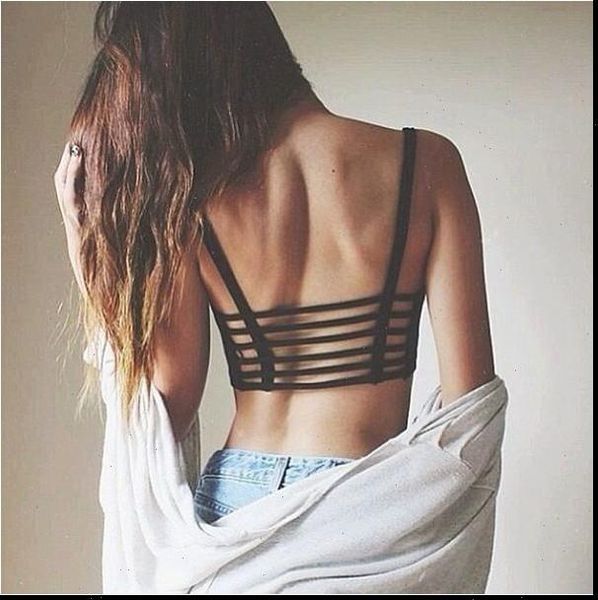 2021 fashion women hollow back shirt tank padded bra wrap vest chest bra cropped ing, White
2021 fashion women hollow back shirt tank padded bra wrap vest chest bra cropped ing, White