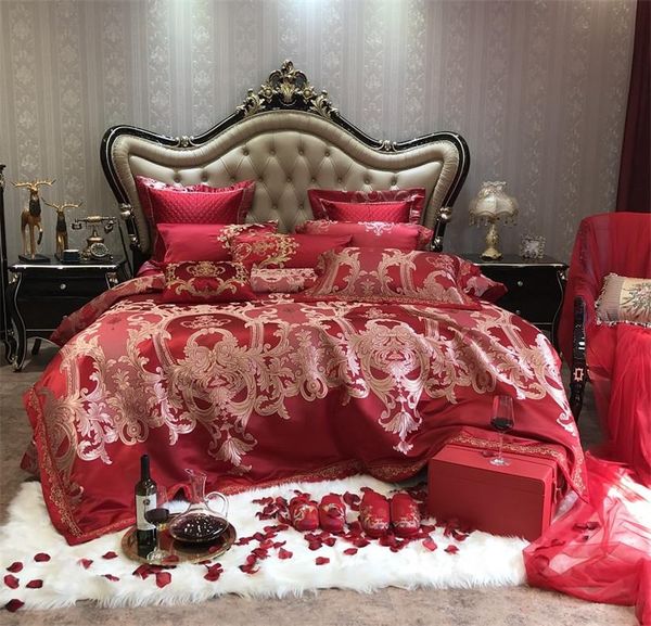 bedding sets chic shabby luxury wine red satin jacquard duvet cover bed sheets, bedspread silky 4/6/10-pcs king size
bedding sets chic shabby luxury wine red satin jacquard duvet cover bed sheets, bedspread silky 4/6/10-pcs king size