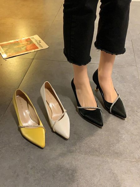 crystal shoes 2021 high heels pointed toe slip on pumps sandals ladies shallow mouth all-match lace-up ornaments latest, Black
crystal shoes 2021 high heels pointed toe slip on pumps sandals ladies shallow mouth all-match lace-up ornaments latest, Black