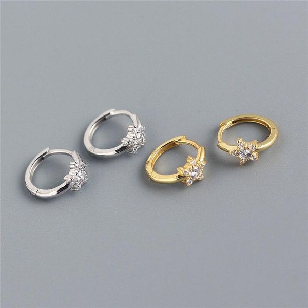 hoop & huggie a00267 ins genuine 925 sterling silver pave zircon star minimalist ear buckle for women party charm jewelry earrings, Golden;silver
hoop & huggie a00267 ins genuine 925 sterling silver pave zircon star minimalist ear buckle for women party charm jewelry earrings, Golden;silver