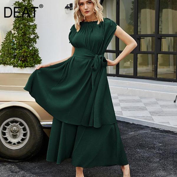 deat frilly suit woman sleeveless round collar pullover loose + elastic waist wide leg pants casual 2021 new summer ht674, White
deat frilly suit woman sleeveless round collar pullover loose + elastic waist wide leg pants casual 2021 new summer ht674, White