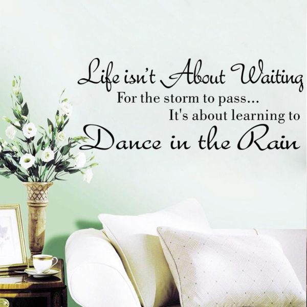 wall stickers letter life isn't about waiting quote dancing in rain decal words wallpaper
wall stickers letter life isn't about waiting quote dancing in rain decal words wallpaper
