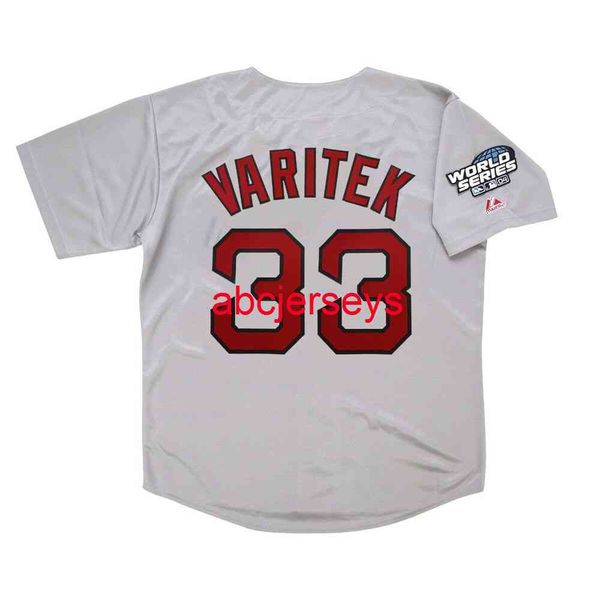 stitched custom jason varitek 2004 grey road world series jersey add name number baseball jersey, Black
stitched custom jason varitek 2004 grey road world series jersey add name number baseball jersey, Black