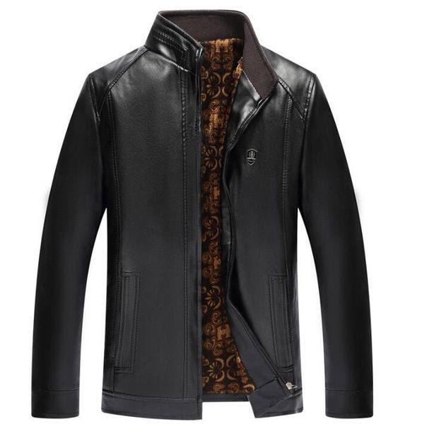 men's fur & faux mens leather jacket motorcycle pu coat men jackets middle-aged clothes jaqueta de couro autumn winter stand collar, Black
men's fur & faux mens leather jacket motorcycle pu coat men jackets middle-aged clothes jaqueta de couro autumn winter stand collar, Black