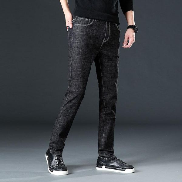 pure black jeans men's korean style slim cotton long men's trousers fashion plus size oversized casual trousers, Blue
pure black jeans men's korean style slim cotton long men's trousers fashion plus size oversized casual trousers, Blue