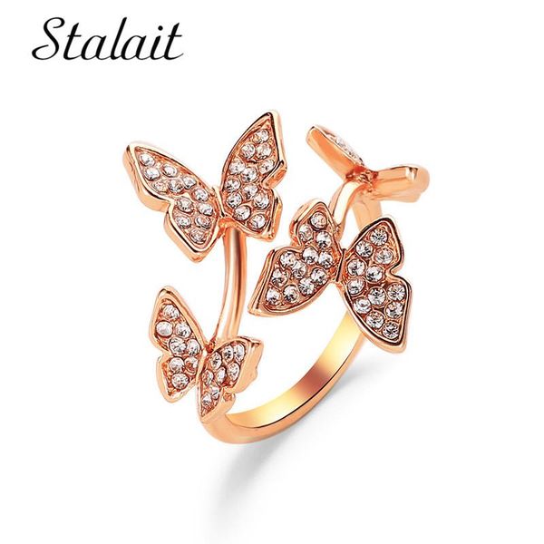 cluster rings four butterfly midi for women minimalist full of rhinestones index finger open ring gold rose micro pave jewelry, Golden;silver
cluster rings four butterfly midi for women minimalist full of rhinestones index finger open ring gold rose micro pave jewelry, Golden;silver