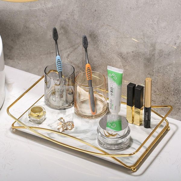 kitchen storage & organization toilet bathroom cosmetic box rack vanity tablemarble tray gold color trays modern home decoration
kitchen storage & organization toilet bathroom cosmetic box rack vanity tablemarble tray gold color trays modern home decoration