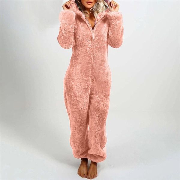 women's jumpsuits & rompers fleece plush pajamas jumpsuit women long-sleeved zipper casual hoodie warm loose solid 2021, Black;white
women's jumpsuits & rompers fleece plush pajamas jumpsuit women long-sleeved zipper casual hoodie warm loose solid 2021, Black;white