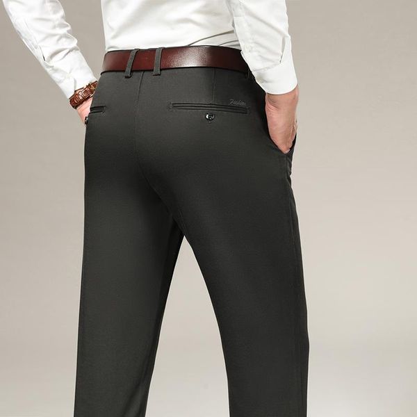 men's pants modal fabric business casual 2021 autumen winter men high waist straight loose four seasons trousers, Black
men's pants modal fabric business casual 2021 autumen winter men high waist straight loose four seasons trousers, Black