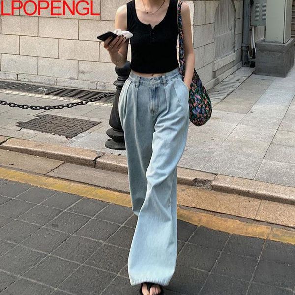 women's jeans autumn high waist loose wide-leg 2021 casual fashion harajuku blue mom washed pants simple style y2k
women's jeans autumn high waist loose wide-leg 2021 casual fashion harajuku blue mom washed pants simple style y2k