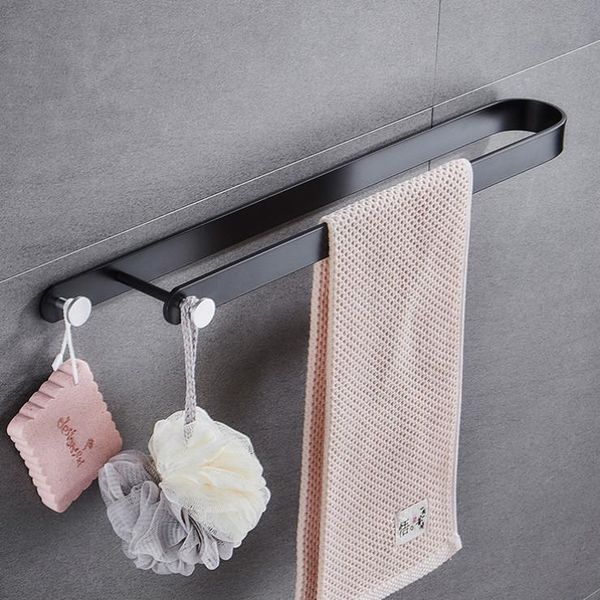 towel racks bath holder-hand rail matte black in aluminum sucker with two hooks oxidation finished bathroom storage accessories
towel racks bath holder-hand rail matte black in aluminum sucker with two hooks oxidation finished bathroom storage accessories