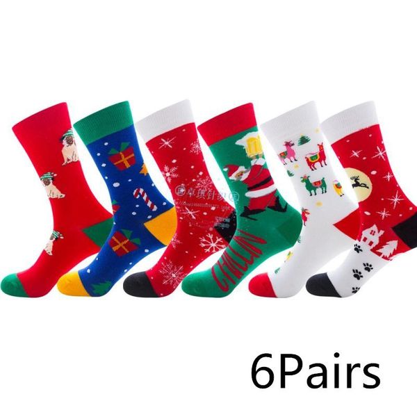 men's socks 6pairs casual christmas cartoon animal women cotton cute gift for men snowflake, Black
men's socks 6pairs casual christmas cartoon animal women cotton cute gift for men snowflake, Black