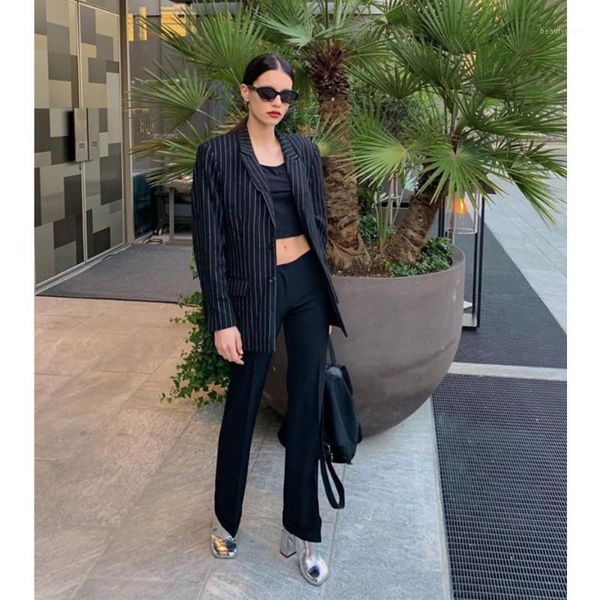 women's suits & blazers women 2021 fashion long sleeve pockets outerwear chaqueta mujer vintage stylish office lady striped single brea, White;black
women's suits & blazers women 2021 fashion long sleeve pockets outerwear chaqueta mujer vintage stylish office lady striped single brea, White;black
