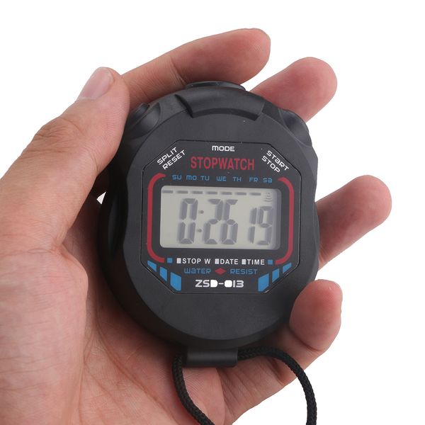 handheld digital lcd chronograph sports counter satch timer alarm swatch