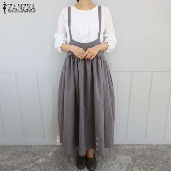 2021 zanzea women strappy solid long dress summer sleeveless suspenders casual pleated cotton linen overalls dress sarafans robe, Black;gray
2021 zanzea women strappy solid long dress summer sleeveless suspenders casual pleated cotton linen overalls dress sarafans robe, Black;gray