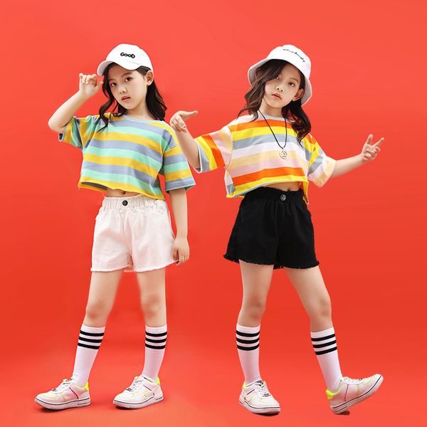 hip hop boys fashion striped t-shirt short sleeve short skirt girls shorts jazz dress clothes, Black;red
hip hop boys fashion striped t-shirt short sleeve short skirt girls shorts jazz dress clothes, Black;red