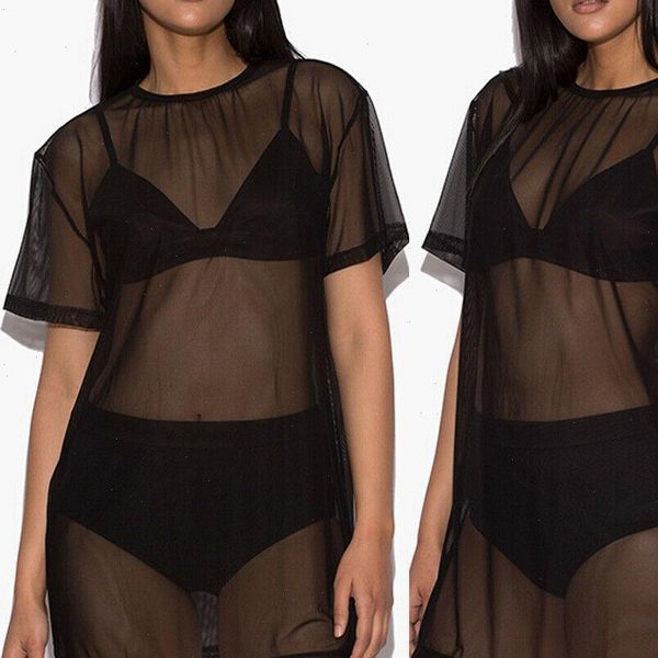 women summer short sleeve solid beach dress swimwear mesh bikini cover up bathing dress drop shipping, Black;gray
women summer short sleeve solid beach dress swimwear mesh bikini cover up bathing dress drop shipping, Black;gray