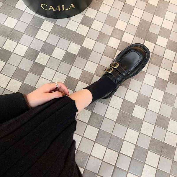 thick soled one foot pedal lefu shoes 2022 autumn and winter new style small gold buckle british small leather shoes women flat sole single, Black
thick soled one foot pedal lefu shoes 2022 autumn and winter new style small gold buckle british small leather shoes women flat sole single, Black