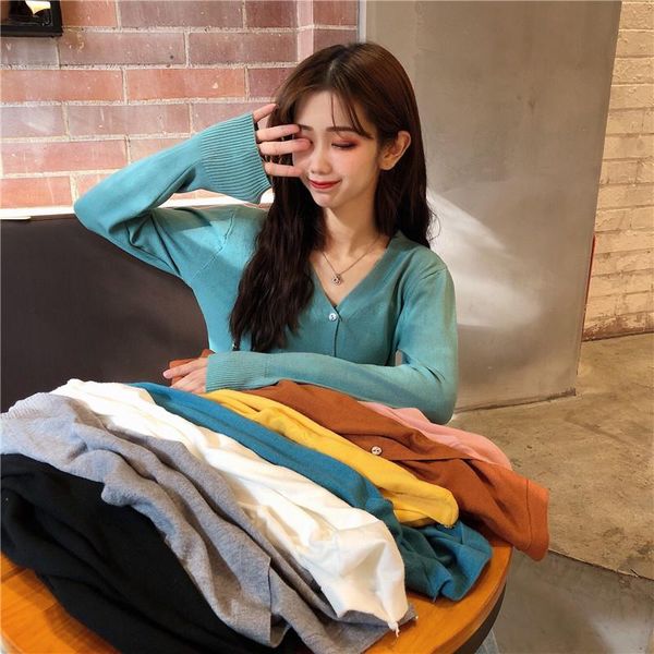 women's knits & tees autumn winter ly patchwork women cardigans 2021 fashion slim ladies knitted sweater long sleeve buttons v-neck, White
women's knits & tees autumn winter ly patchwork women cardigans 2021 fashion slim ladies knitted sweater long sleeve buttons v-neck, White