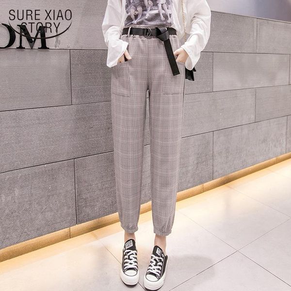 women's pants & capris 2021 fashion casual female trousers with belt plaid women autumn harem loose ankle-length 7278 50, Black;white
women's pants & capris 2021 fashion casual female trousers with belt plaid women autumn harem loose ankle-length 7278 50, Black;white