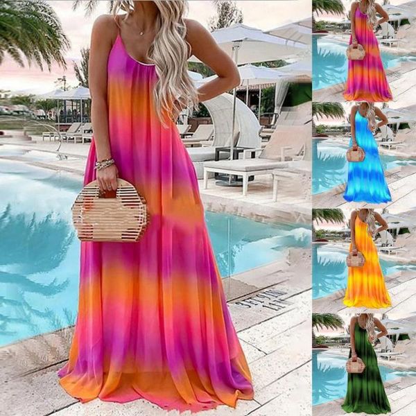 casual dresses suspender maxi dress mid waist breathable tie dye women low cut sleeveless for holiday all-match beach, Black;gray
casual dresses suspender maxi dress mid waist breathable tie dye women low cut sleeveless for holiday all-match beach, Black;gray
