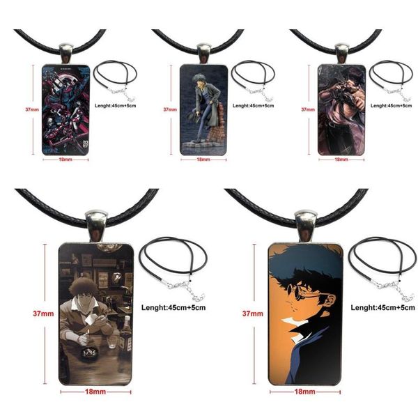 pendant necklaces spike spiege cowboy bebop for women party glass cabochon necklace rectangle fashion, Silver
pendant necklaces spike spiege cowboy bebop for women party glass cabochon necklace rectangle fashion, Silver