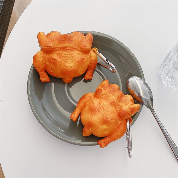 3d funny turkey fried chicken cases for apple airpods 1 2 3 pro case earbuds accessories wireless charging box for air pods cover with hook
3d funny turkey fried chicken cases for apple airpods 1 2 3 pro case earbuds accessories wireless charging box for air pods cover with hook