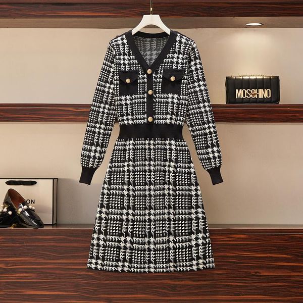 casual dresses sifafos woman dress v-neck autumn spring elegant long sleeve vestido de mujer plus size vestidos, Black;gray
casual dresses sifafos woman dress v-neck autumn spring elegant long sleeve vestido de mujer plus size vestidos, Black;gray