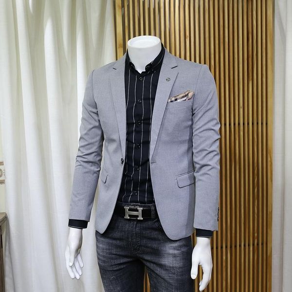 men's suits & blazers young self-cultivation casual suit fashion simple spring and autumn coat clothing, White;black
men's suits & blazers young self-cultivation casual suit fashion simple spring and autumn coat clothing, White;black