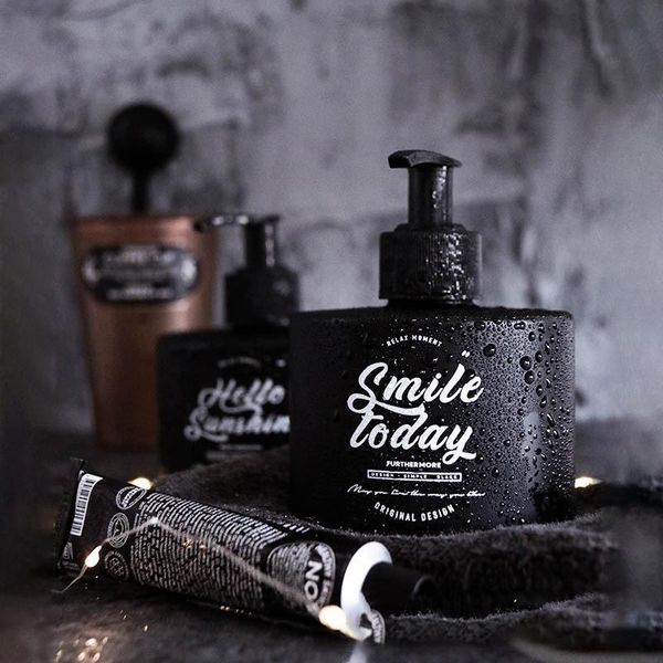 liquid soap dispenser letter matte black bathroom accessories glass bottle hand sanitizer shampoo organizer
liquid soap dispenser letter matte black bathroom accessories glass bottle hand sanitizer shampoo organizer