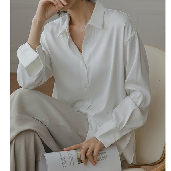 new spring 2021 women satin turn down collar pure color womens and blouses boho shirt blusas roupa feminina cskr, White
new spring 2021 women satin turn down collar pure color womens and blouses boho shirt blusas roupa feminina cskr, White