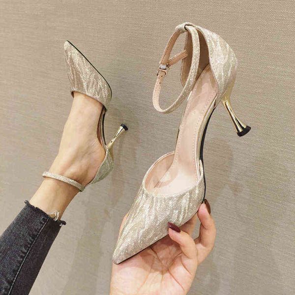 dress shoes high heels 2022 spring summer one line with pointed thin heel net red single shallow mouth fashion bridmaid shoes, Black
dress shoes high heels 2022 spring summer one line with pointed thin heel net red single shallow mouth fashion bridmaid shoes, Black