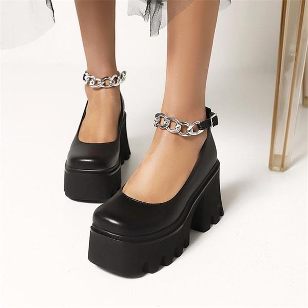 dress shoes pxelena 35-43 street metal chain punk gothic women chunky platform high heels thick sole pumps ankle strap cosplay black
dress shoes pxelena 35-43 street metal chain punk gothic women chunky platform high heels thick sole pumps ankle strap cosplay black