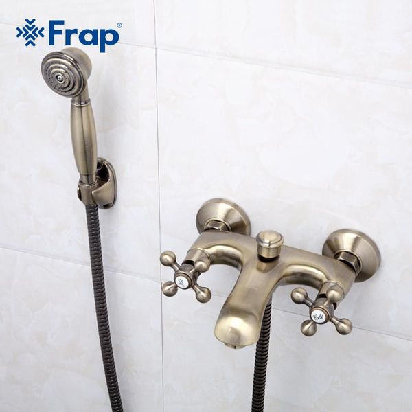 frap retro style antique bronze bath faucet dual handle shower tap cold and water mixer f3019-4
frap retro style antique bronze bath faucet dual handle shower tap cold and water mixer f3019-4