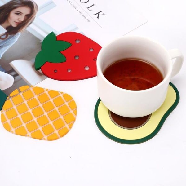 pvc soft rubber coaster strawberry fruit series heat insulation meal mat home accessories
pvc soft rubber coaster strawberry fruit series heat insulation meal mat home accessories