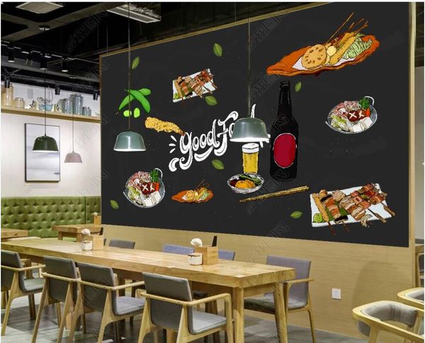 3d wallpaper custom p mural modern hand-painted gourmet barbecue blackboard restaurant decor 3d wall murals wallpaper for living room
3d wallpaper custom p mural modern hand-painted gourmet barbecue blackboard restaurant decor 3d wall murals wallpaper for living room