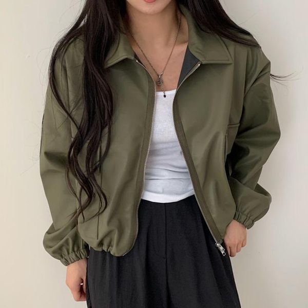 women's leather & faux vintage drawstring big pocket coat women lapel long sleeve black 2021 autumn female loose casual motorcycle jack
women's leather & faux vintage drawstring big pocket coat women lapel long sleeve black 2021 autumn female loose casual motorcycle jack