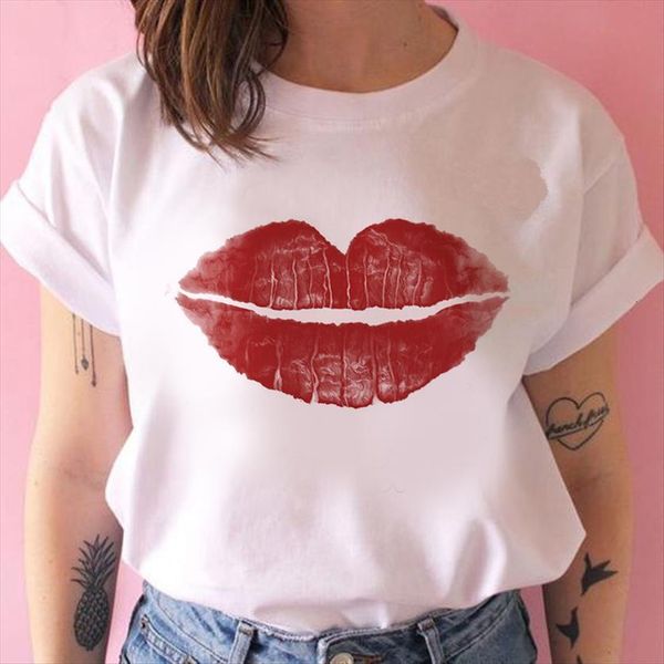 lip kiss print women summer red mouthgraphic tee femme vogue harajuku short sleeve, White
lip kiss print women summer red mouthgraphic tee femme vogue harajuku short sleeve, White