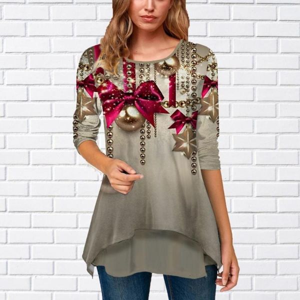 women's blouses & shirts festival christmas fine stitching pullovers t-shirts high quality, White
women's blouses & shirts festival christmas fine stitching pullovers t-shirts high quality, White