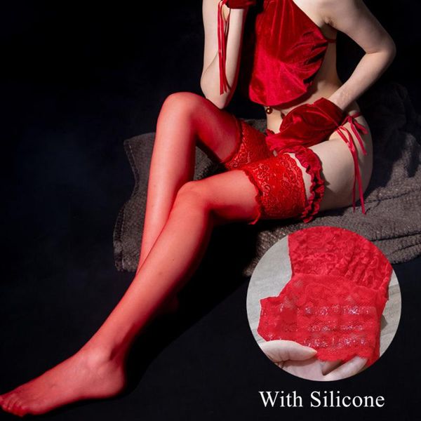 socks & hosiery wedding red stockings women lace silk medias silicone stay up thigh high ultra thin transparent underwear, Black;white
socks & hosiery wedding red stockings women lace silk medias silicone stay up thigh high ultra thin transparent underwear, Black;white
