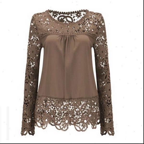 new clothes 5xl shirt chiffon blouse hollow lace splice women long sleeve shirt women casual blusas women 62929, White
new clothes 5xl shirt chiffon blouse hollow lace splice women long sleeve shirt women casual blusas women 62929, White